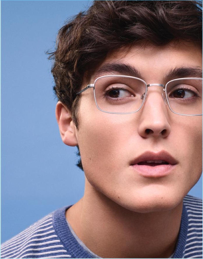Colby Brittain sports Warby Parker Thurston glasses in antique silver.
