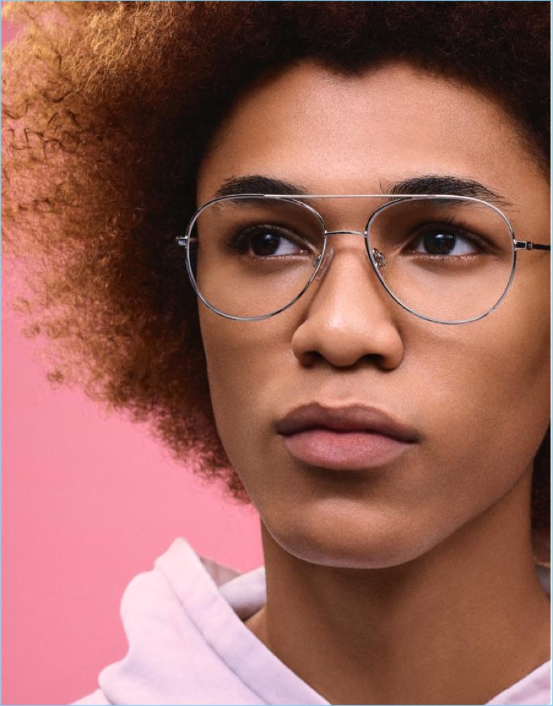 Michael Lockley wears Warby Parker York glasses in antique silver.