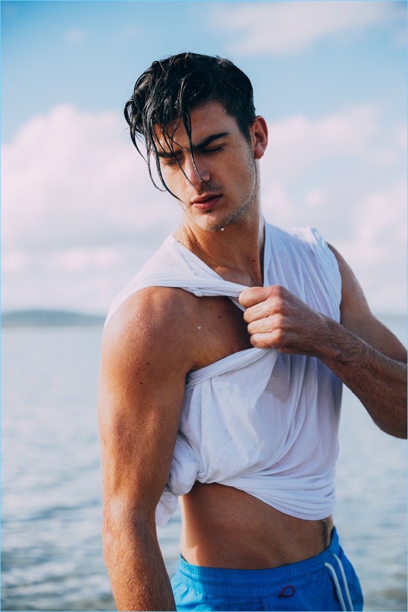 Zandre du Plessis stars in an editorial for Victor magazine.