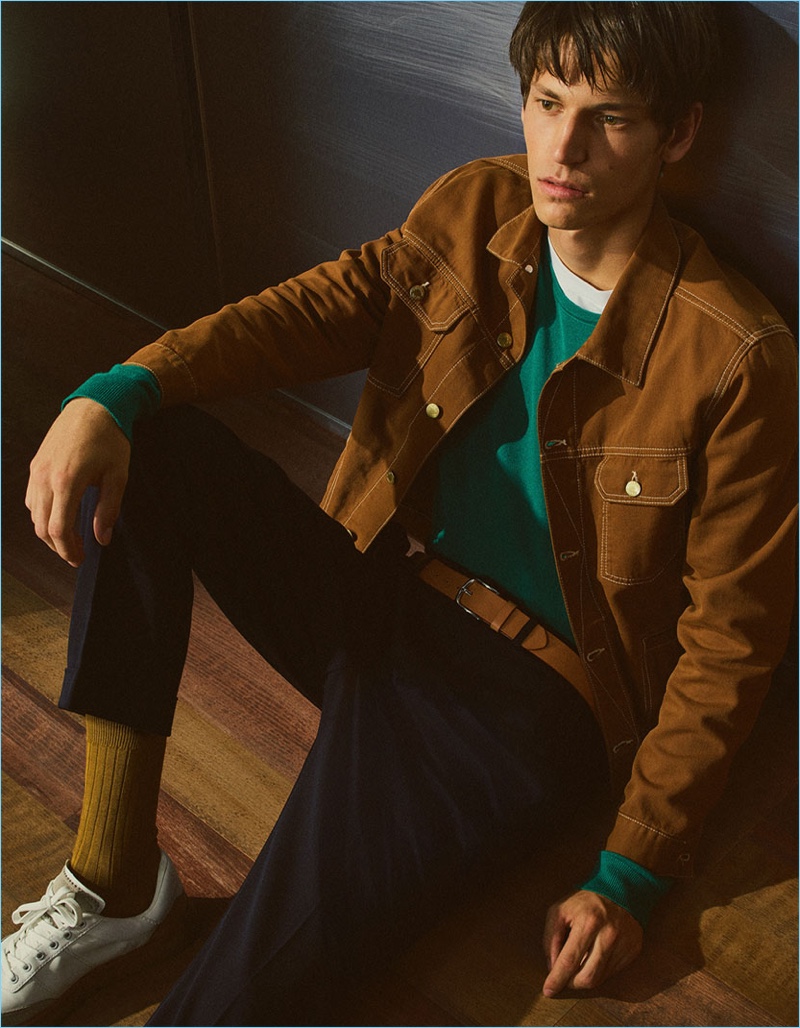 Inspiring in fall styles, Justin Eric Martin connects with Zara Man.