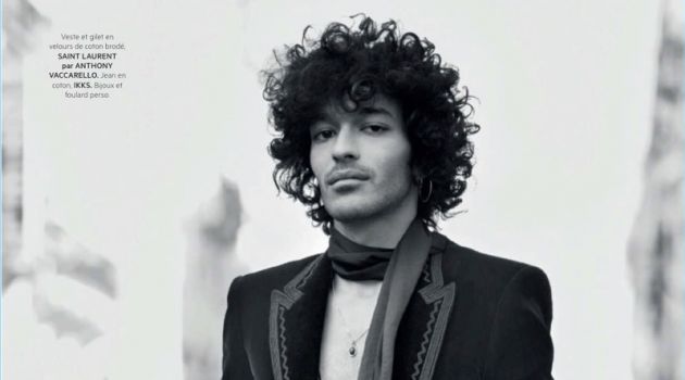 Adam Naas Dons Rock Style for L'Officiel Hommes Paris Adam Naas Dons Rock Style for L'Officiel Hommes Paris