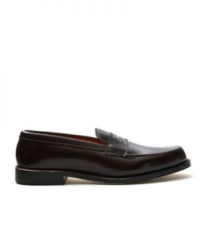 Alden Cordovan Leisure Handsewn Moccasin In Dark Burgundy Alden Cordovan Leisure Handsewn Moccasin In Dark Burgundy