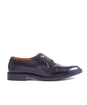 Alden Cordovan Plain Toe Blucher In Black Alden Cordovan Plain Toe Blucher In Black