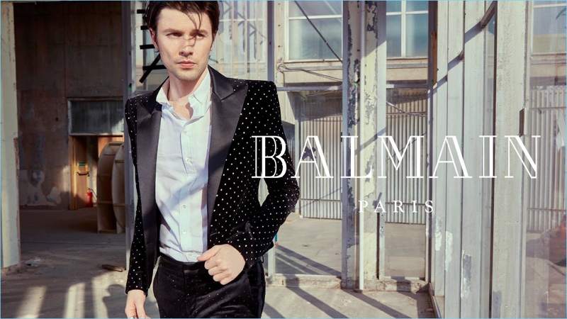 James Bay stars in Balmain's fall-winter 2018 campaign.