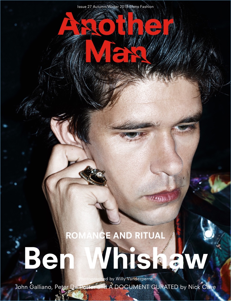 Ben Whishaw covers the fall-winter 2018 issue of Another Man.