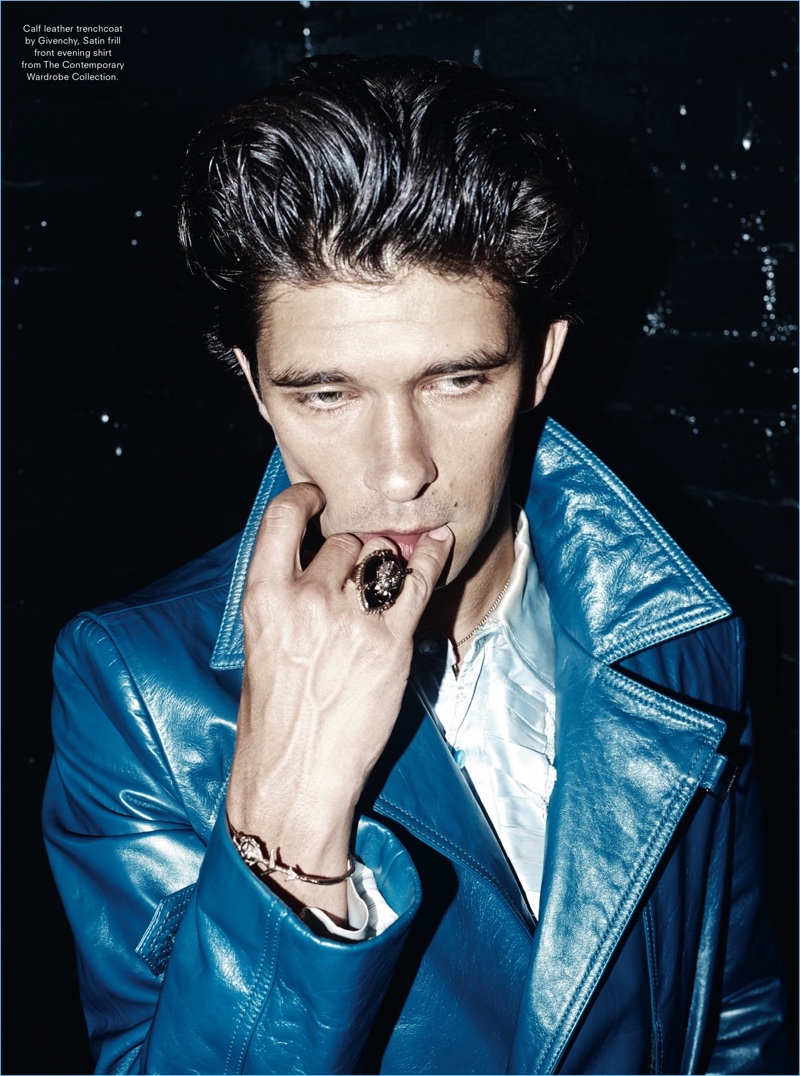 Starring in a photo shoot, Ben Whishaw wears a Givenchy leather trench coat with a shirt from The Contemporary Wardrobe Collection. » Ben Whishaw Covers Another Man, Talks Romance & Self-Worth Starring in a photo shoot, Ben Whishaw wears a Givenchy leather trench coat with a shirt from The Contemporary Wardrobe Collection.
