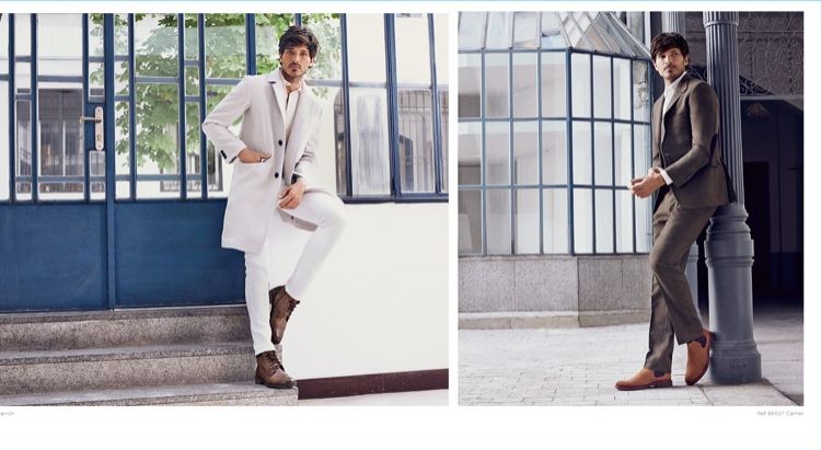 Andres Velencoso stars in Carmela Shoes' fall-winter 2018 campaign.