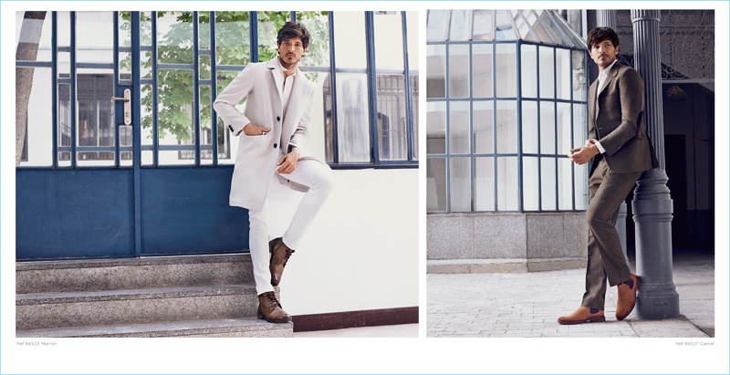 Andres Velencoso stars in Carmela Shoes' fall-winter 2018 campaign.