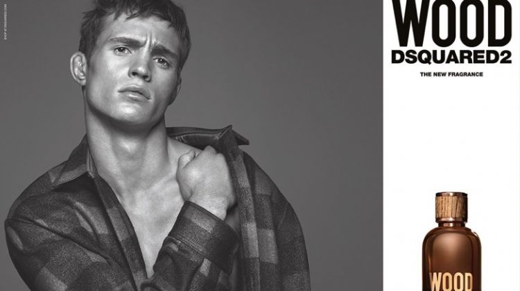 Julian Schneyder stars in Dsquared2's Wood fragrance campaign.