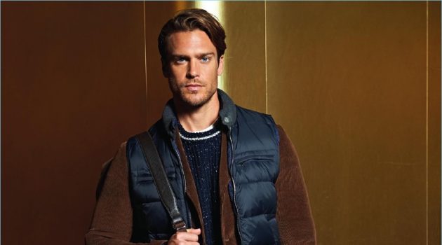 Jason Morgan Layers for Fall in Eleventy's Collection Jason Morgan stars in Eleventy's fall-winter 2018 lookbook.