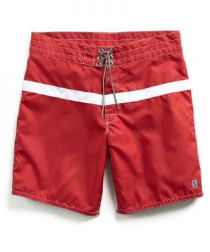 Exclusive Birdwell 311 Board Shorts in Red Surf Stripe Exclusive Birdwell 311 Board Shorts in Red Surf Stripe
