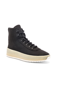 Fear of God Nubuck Hiking Sneakers in Black Fear of God Nubuck Hiking Sneakers in Black