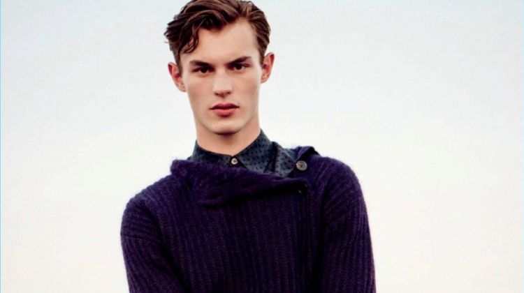 Kit Butler, Augusta Alexander & Jacob Hankin Model Sweaters for GQ Style Russia