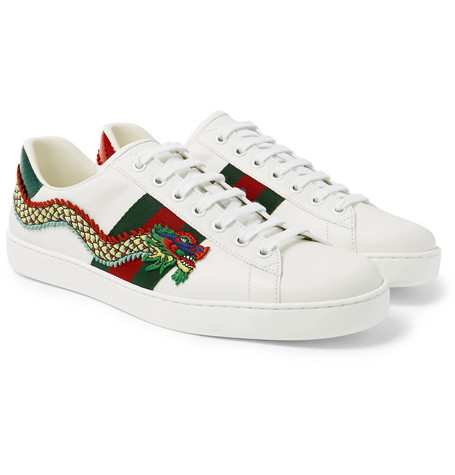 gucci blue dragon sneakers