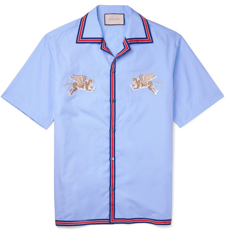 gucci blue shirt