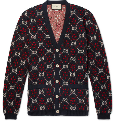 gucci cardigan mens