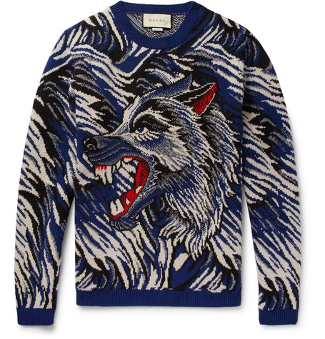 gucci wolf sweater