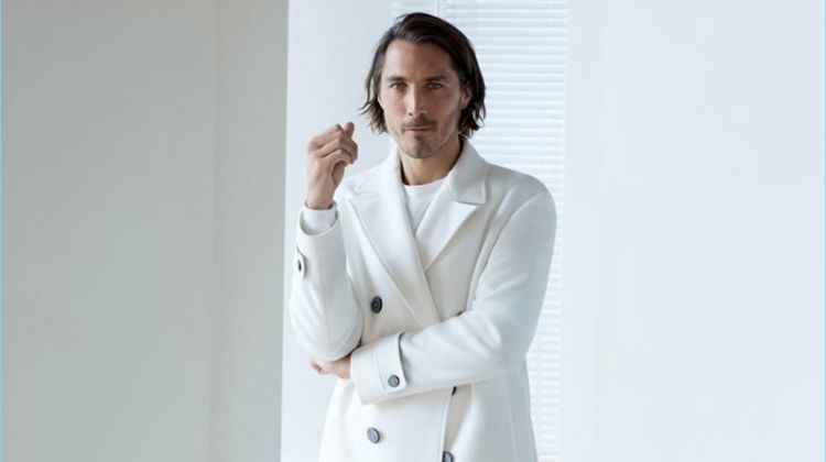 All-Time Man: Guillaume Macé Models Monochromatic Fashions for Zara
