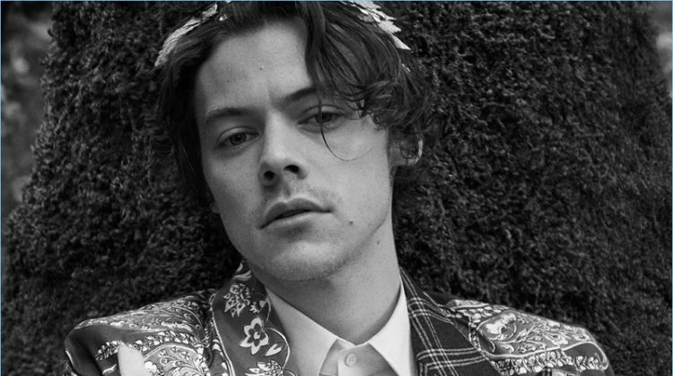 Harrry Styles stars in Gucci's cruise 2019 tailoring campaign.