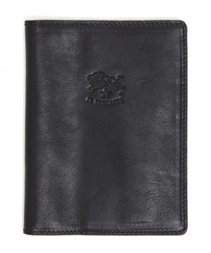 Il Bisonte Cowhide Passport Case in Black Il Bisonte Cowhide Passport Case in Black