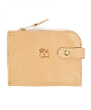 Il Bisonte Cowhide Zipper Wallet in Natural Il Bisonte Cowhide Zipper Wallet in Natural