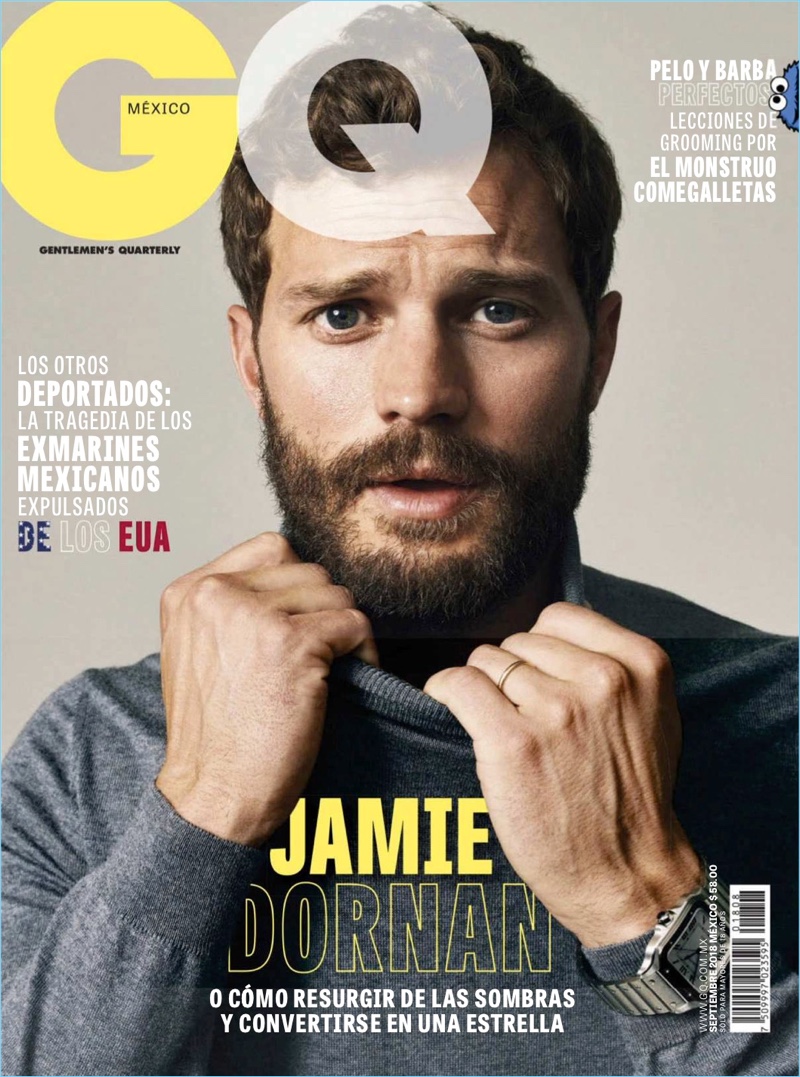 Jamie Dornan covers the September 2018 issue of GQ México.