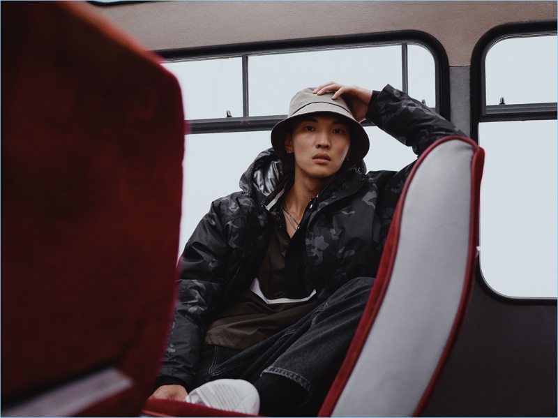 Jeon June embraces sporty style for a Zara Man editorial.