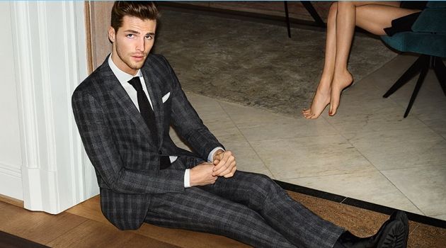 Edward Wilding Touches Down in Hamburg for JOOP! Fall '18 Campaign Edward Wilding stars in JOOP!'s fall-winter 2018 campaign.