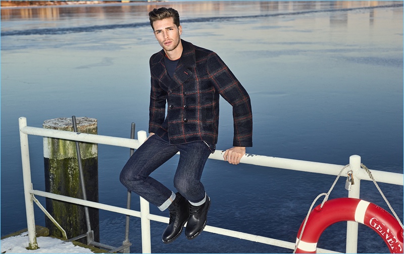 JOOP! Jeans enlists Edward Wilding as the face of its fall-winter 2018 campaign.