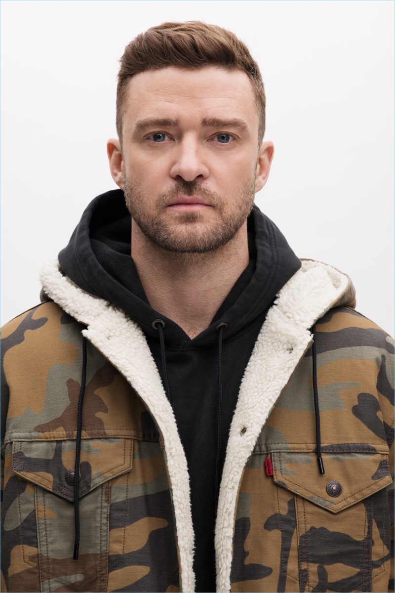 Il cantante Justin Timberlake collabora con Levi's per l'autunno.