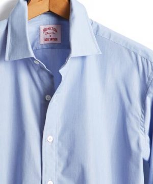 Made in the USA Hamilton + Todd Snyder Microstripe Dress Shirt in Blue Made in the USA Hamilton + Todd Snyder Microstripe Dress Shirt in Blue