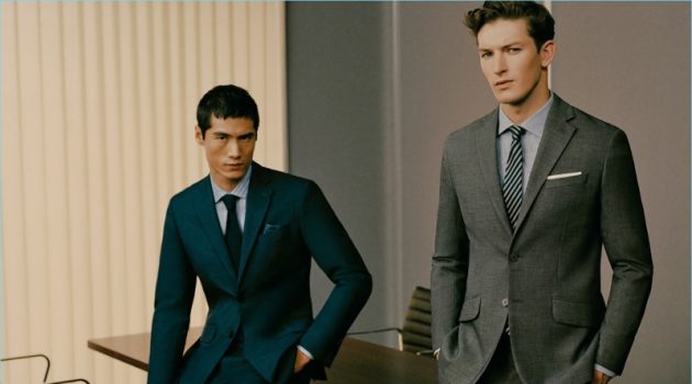 Oli Lacey & Hao Yun Xiang Star in Mango Suit Guide Boardroom ready, Hao Yun Xiang and Oli Lacey don dapper suits from Mango Man.