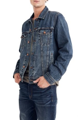 Men's Madewell Classic Denim Jacket, Size Large - Blue Men's Madewell Classic Denim Jacket, Size Large - Blue