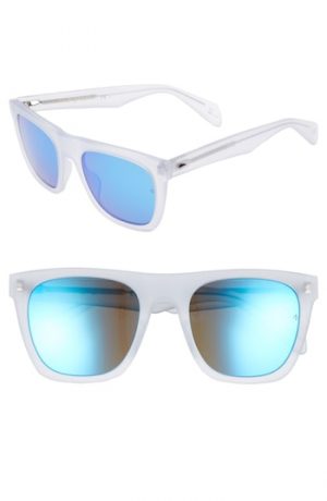 Men's Rag & Bone 54Mm Polarized Sunglasses - Matte Crystal Men's Rag & Bone 54Mm Polarized Sunglasses - Matte Crystal
