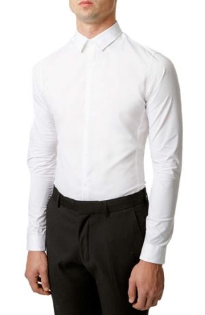 Men's Topman Long Sleeve Woven Shirt Men's Topman Long Sleeve Woven Shirt