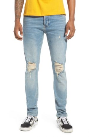 Men's Topman Ripped Stretch Skinny Jeans Men's Topman Ripped Stretch Skinny Jeans