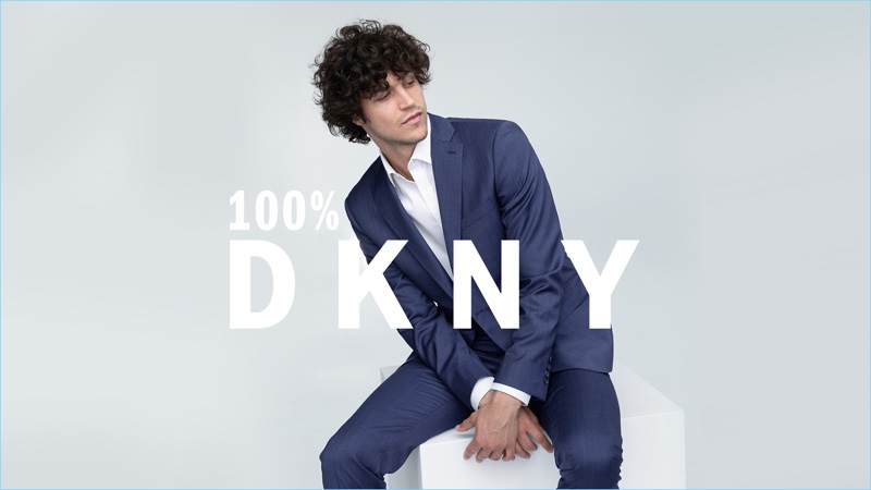 Miles McMillan stars in DKNY's fall-winter 2018 men's campaign.