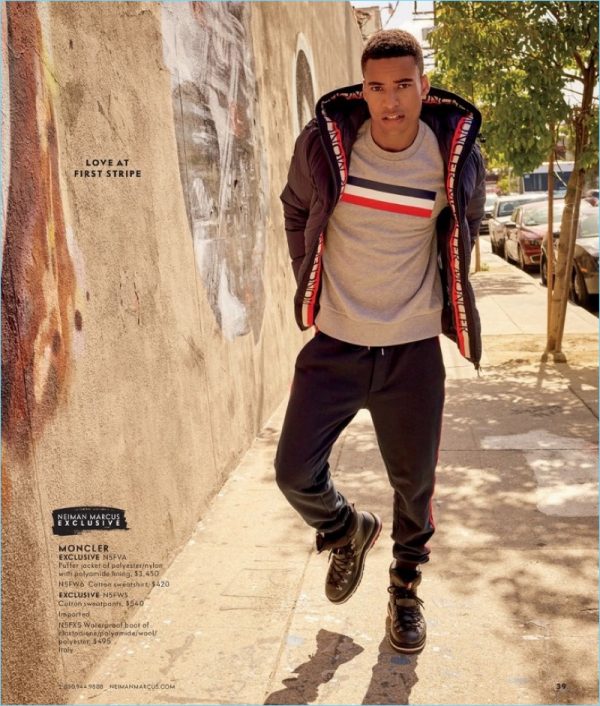 Malik Lindo Noah Mills Neiman Marcus Fall 2018 Men's Catalog