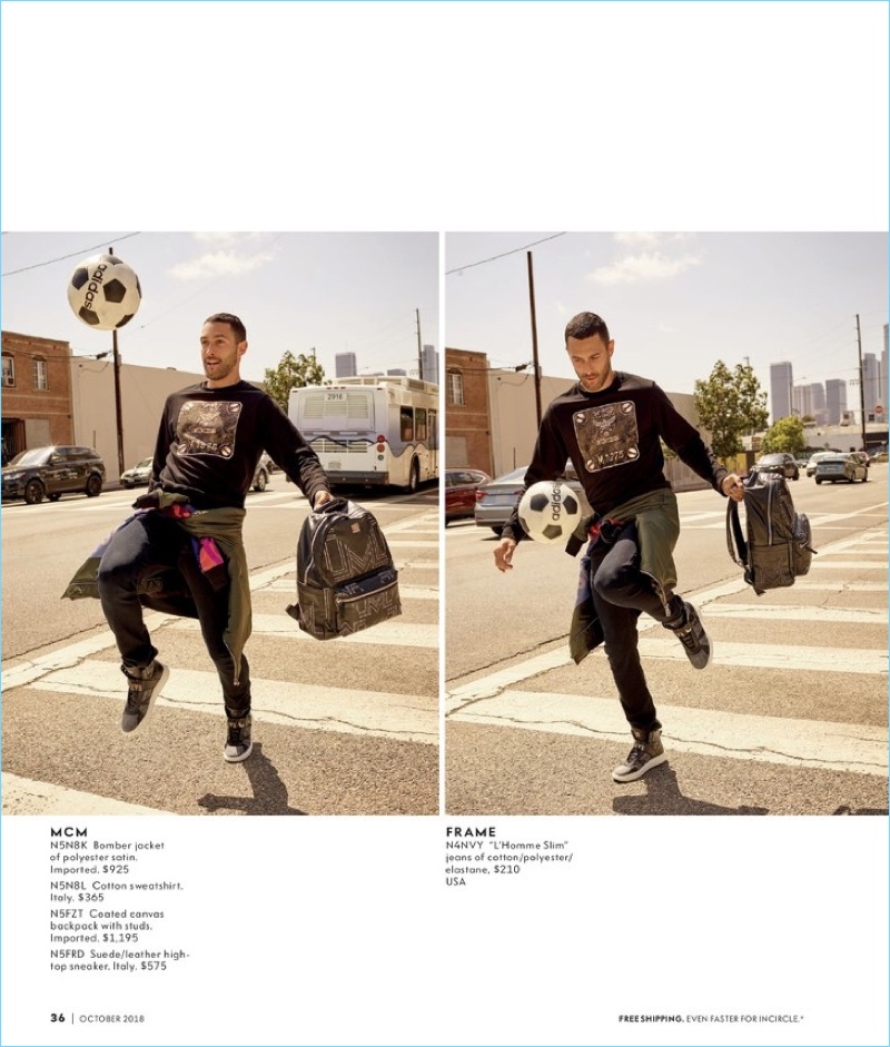 Malik Lindo Noah Mills Neiman Marcus Fall 2018 Men's Catalog