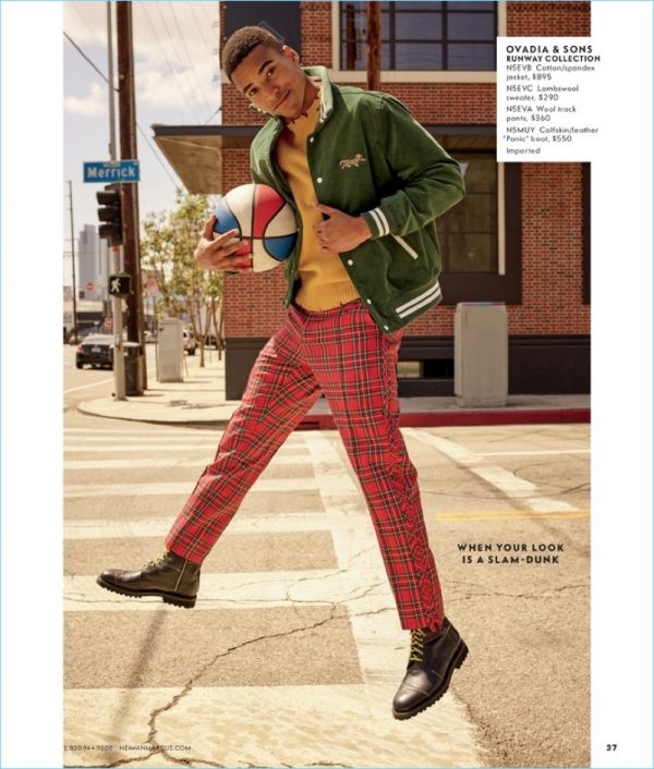 Malik Lindo Noah Mills Neiman Marcus Fall 2018 Men's Catalog