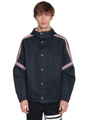 Oversized Hooded Cotton Twill Jacket Oversized Hooded Cotton Twill Jacket