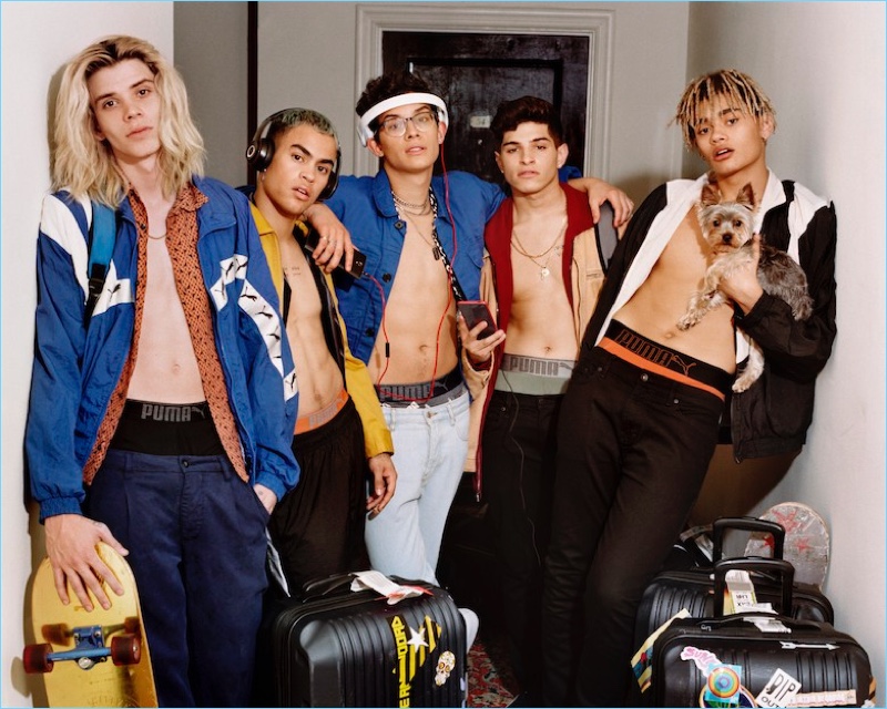 PRETTYMUCH stars in PUMA Bodywear's fall-winter 2018 campaign.