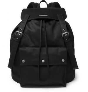 Saint Laurent - Noe Canvas Backpack - Black Saint Laurent - Noe Canvas Backpack - Black