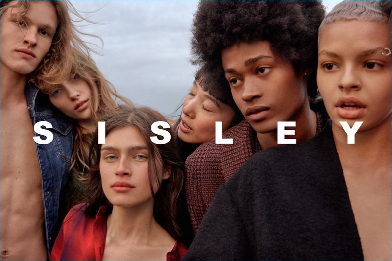 Models Ariel Rosa, Lia Pavlova, Nastya Zakharova, and Jonny Brown star in Sisley's fall-winter 2018 campaign.