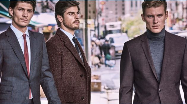 Evandro Soldati, Mikkel Jensen & Jake Lahrman Front Strellson Fall '18 Campaign Jake Lahrman, Evandro Soldati, and Mikkel Jensen star in Strellson's fall-winter 2018 campaign.