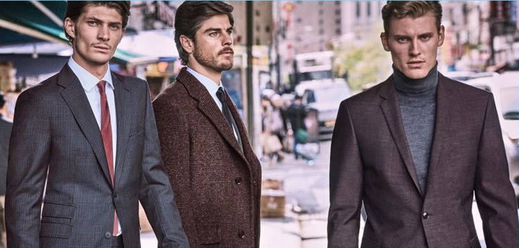 Jake Lahrman, Evandro Soldati, and Mikkel Jensen star in Strellson's fall-winter 2018 campaign.