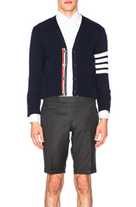 Thom Browne Classic Cashmere Cardigan in Blue Thom Browne Classic Cashmere Cardigan in Blue