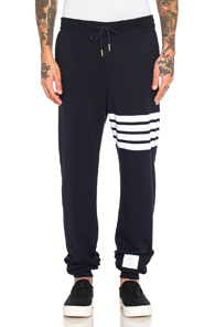 Thom Browne Cotton Sweatpants in Blue Thom Browne Cotton Sweatpants in Blue