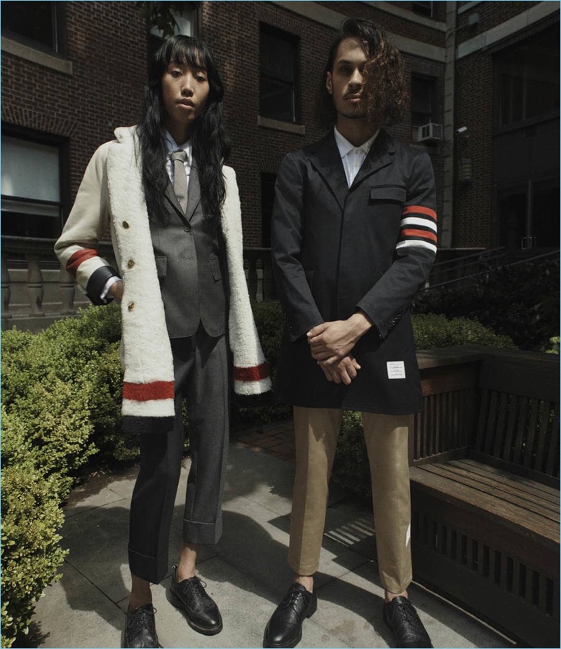 Barneys features pieces from Thom Browne for its latest lookbook.