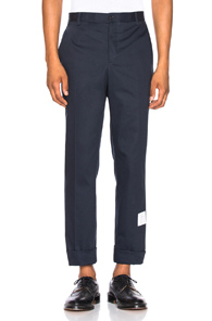 Thom Browne Unconstructed Chino in Blue Thom Browne Unconstructed Chino in Blue